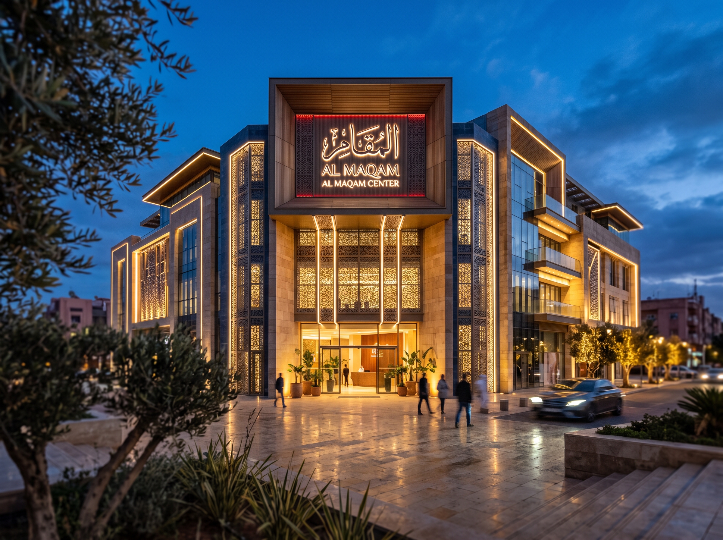 Enseigne lumineuse façade